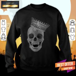 Diamond Skull Wearing Crown Sweatshirt
