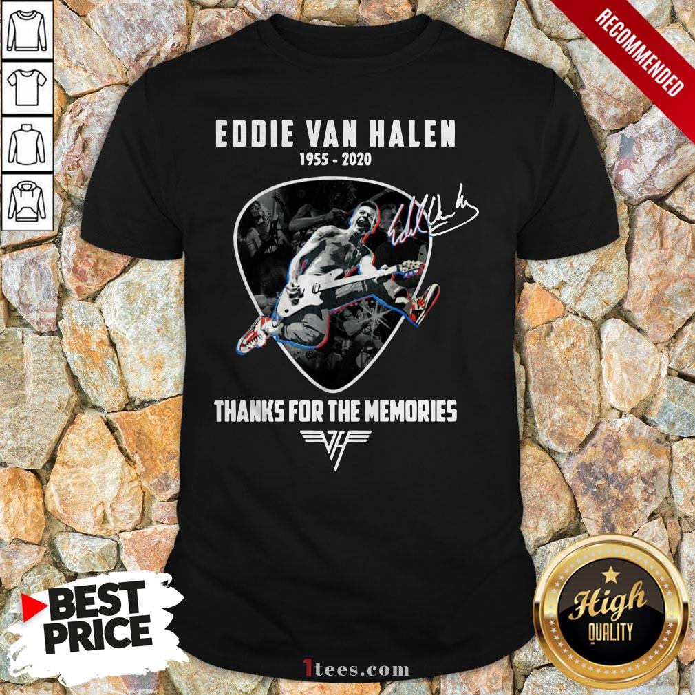 Eddie Van Halen 1955 2020 Thank For Memories Signature Shirt