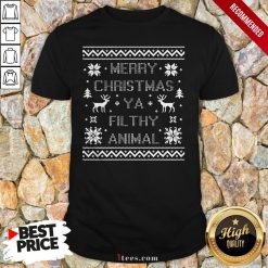 Official Merry Christmas Ya Filthy Animal Sweater Shirt