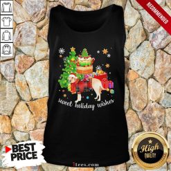 Funny Golden Santa sweet holiday wishes Christmas 2020 Tank Top Design By T-shirtbear.com