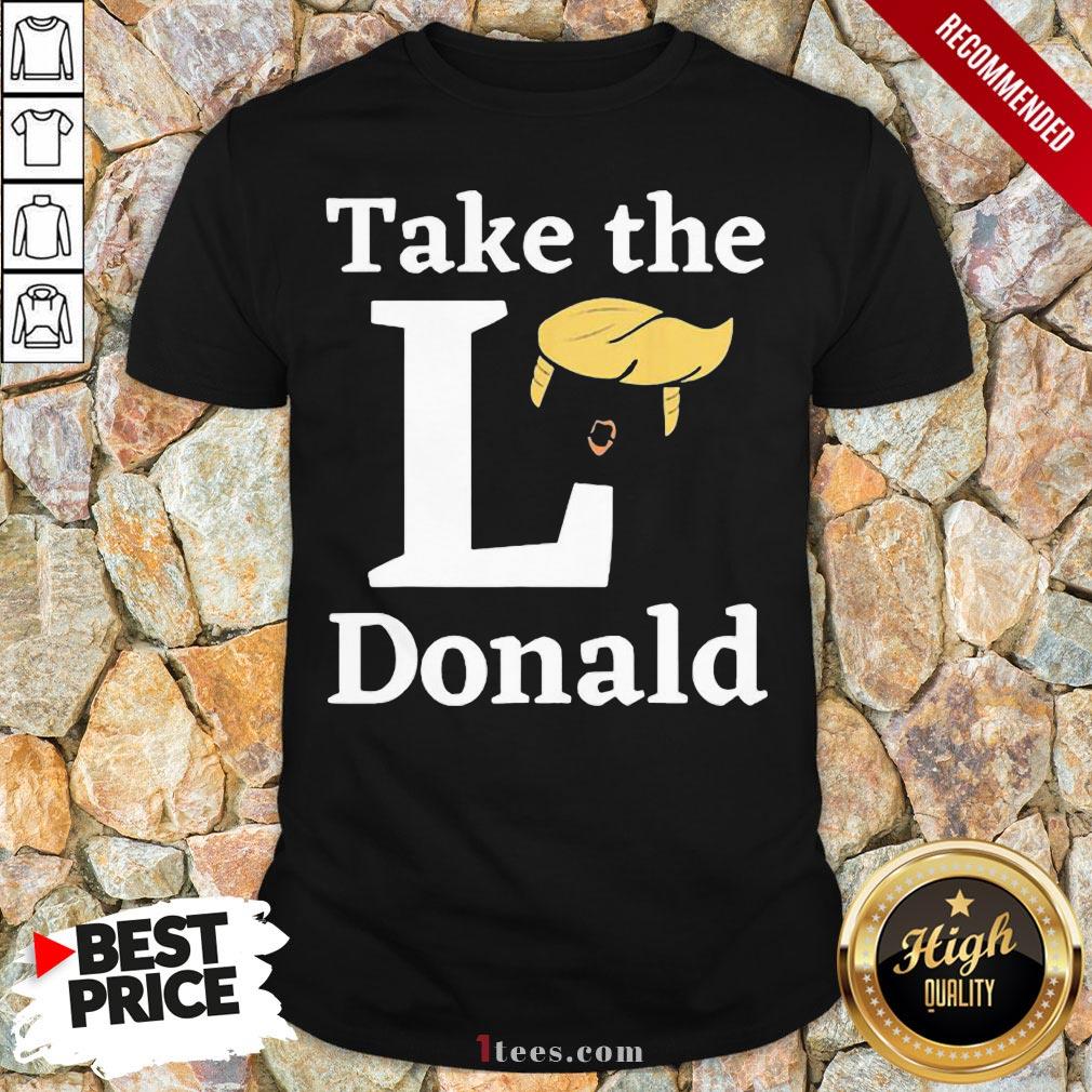Funny Take The L Donald V-neckDesign By T-shirtbear.com