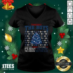 Tennessee’s The Boys Merry Christmas V-neck- Design By 1Tees.com
