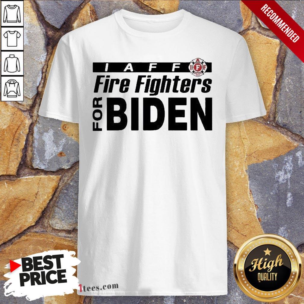 Good Iaff firefighters for biden shirt Design By T-shirtbear.com