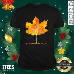 Hot Maple Leaf Autumn Tree Orange Fall Leaves Season Shirt - Design By 1tee.com