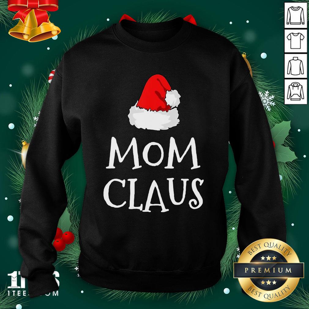 Hot Mom Claus Christmas Hat Sweatshirt - Design By 1tee.com