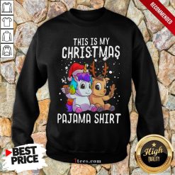 Nice Unicorn And Reindeer This Is My Christmas Ugly Sweatshirt - Design By T-shirtbear.com
