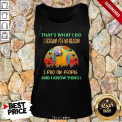 Perfect Parrot That’s What I Do I Scream For No Reason I Poo On People And I Know Things Vintage Tank Top Design By T-shirtbear.com