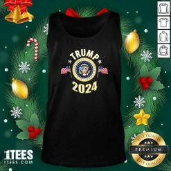 Trump 2024 Presidential Seal Flag Us Tank Top- Design By 1Tees.com