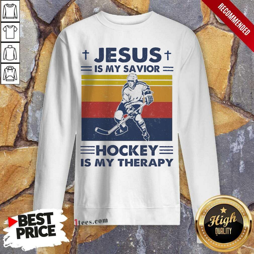Jesus Is My Savior Harness Racing Is My Therapy Vintage Sweatshirt- Design By 1tees.com