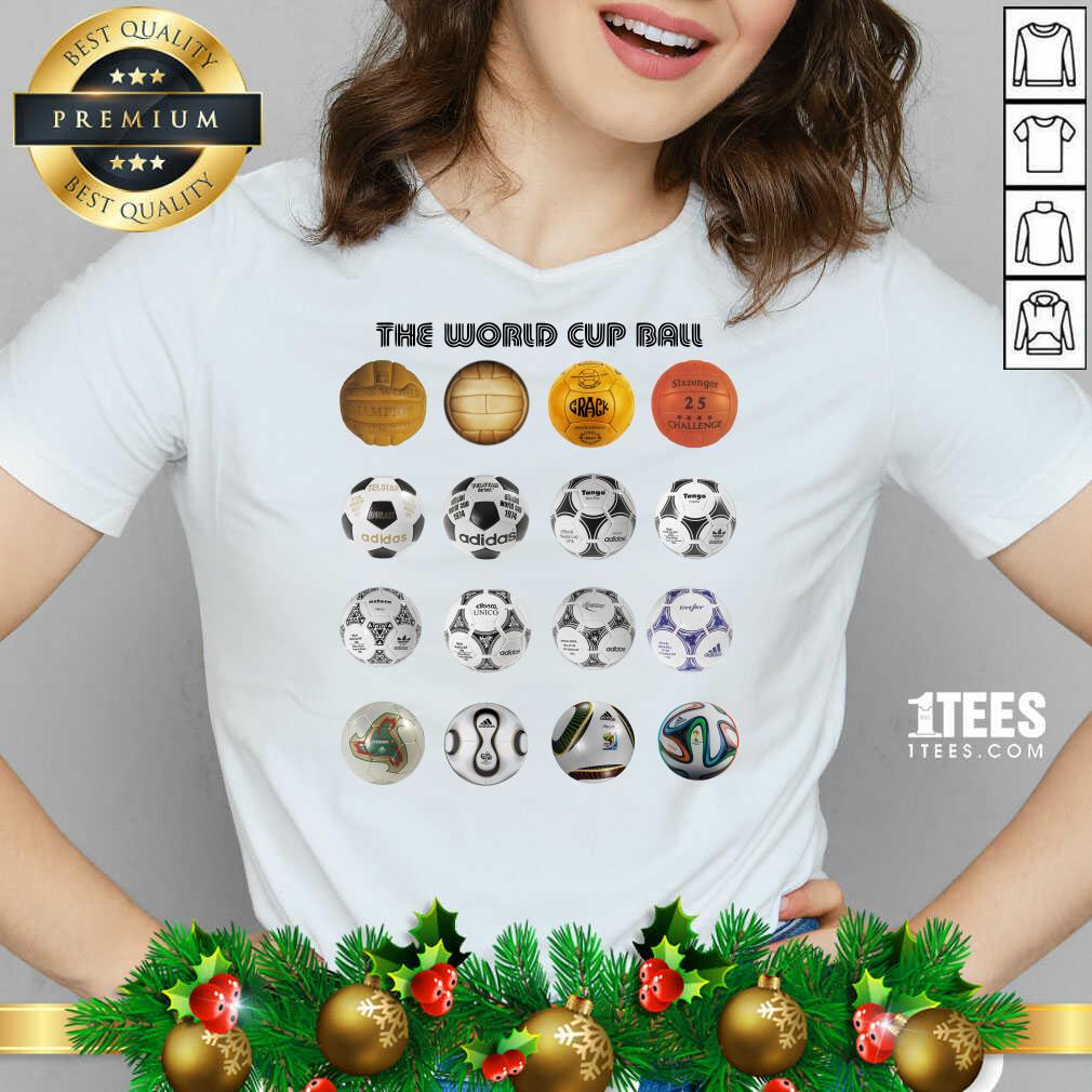 Soccer The World Cup Ball Vertical V-neck- Design By 1tees.com