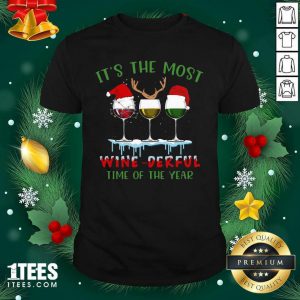 Its The Most Wine Derful Time Of The Year Merry Christmas Light Shirt- Design By 1Tees.com