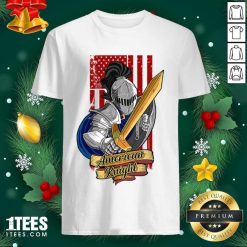 Knights Lover American Knight With Sword And Flag Shirt- Design By 1tees.com