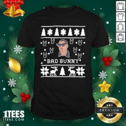 Bad Bunny Ugly Merry Christmas Shirt- Design By 1Tees.com