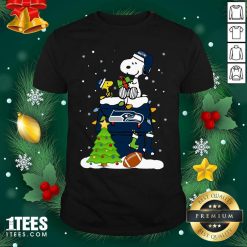 Snoopy Merry Christmas Nfl Seahawks Unisex Shirt- Design By 1Tees.com
