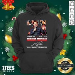 Lionel Richie 71 Years Of 1949 2020 Thank You For The Memories Signature Hoodie- Design By 1Tees.com