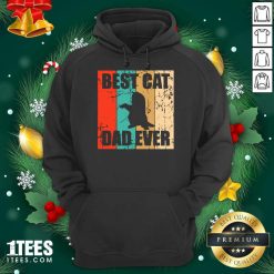 Best Cat Dad Ever Vintage Hoodie- Design By 1Tees.com