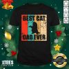 Best Cat Dad Ever Vintage Shirt- Design By 1Tees.com