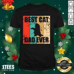 Best Cat Dad Ever Vintage Shirt- Design By 1Tees.com