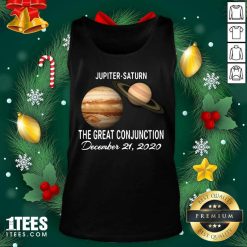 Jupiter Saturn The Great Conjunction December 21 2020 Tank Top- Design By 1tees.com