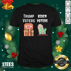 Trump Voters Against Biden Voters Shirt- Design By 1Tees.com
