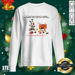 It’s Not About What’s Under The Christmas Tree That Matters Cat Who Around It For Cat Lover Sweatshirt- Design By 1tees.com