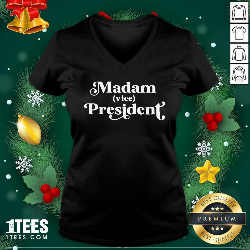 Vice President First Woman Vp Kamala Harris 2020 V-neck- Design By 1Tees.com