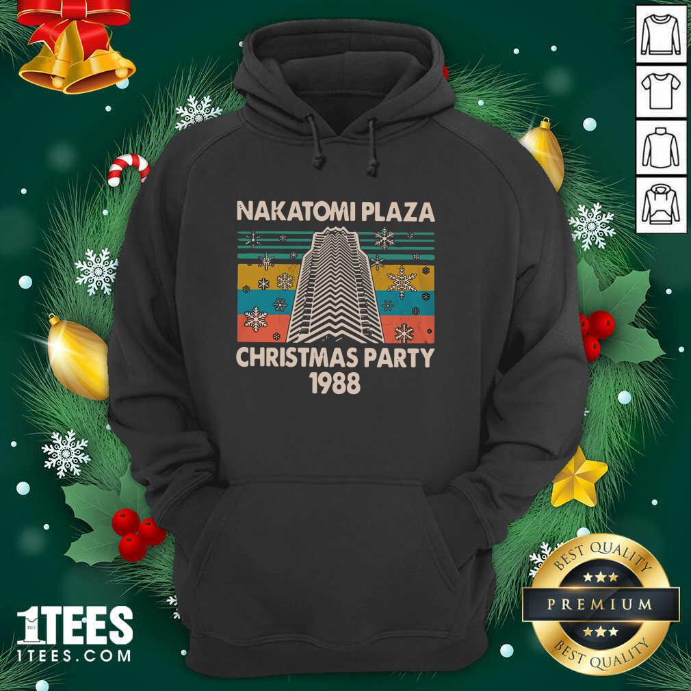 Nakatomi Plaza Christmas Party 1988 Vintage Hoodie- Design By 1tees.com