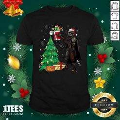 Darth Vader And Baby Yoda Santa Tree Christmas Shirt- Design By 1Tees.com