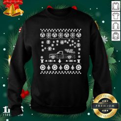 Tow Truck Ugly Merry Christmas Sweatshirt- Design By 1Tees.com