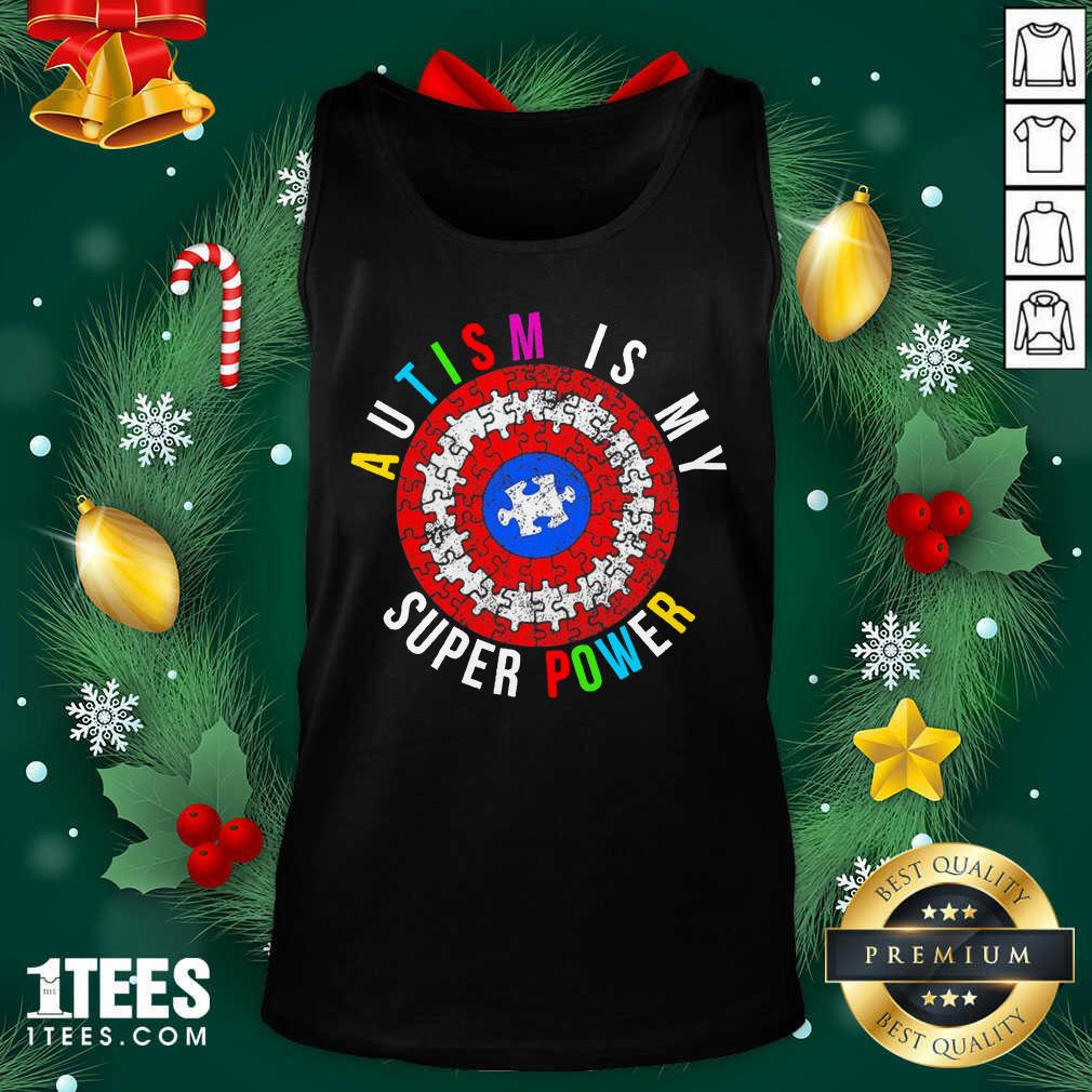 Autism Is My Superpower Superhero Tank Top- Design By 1Tees.com