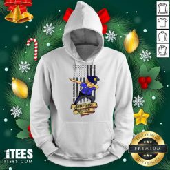 Dabbing Police Man Ameican Heroes Us Flag Hoodie- Design By 1tees.com