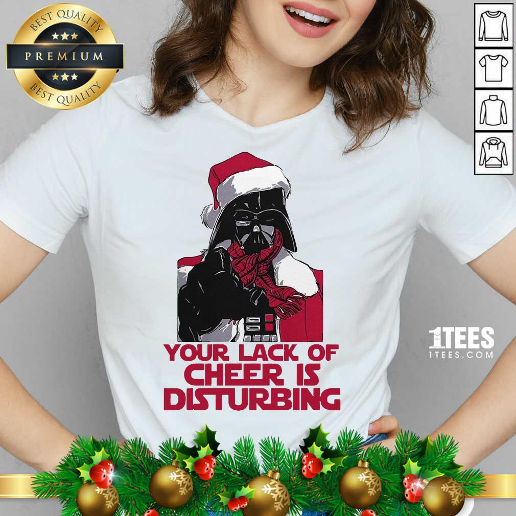 Darth Vader Your Lack Of Cheer Is Disturbing Christmas V-neck- Design By 1Tees.com