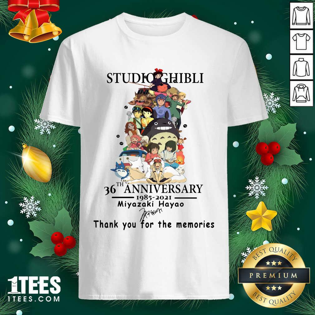 Studio Ghibli 36th Anniversary Thank You For The Memories Signatures Shirt- Design By 1tees.com