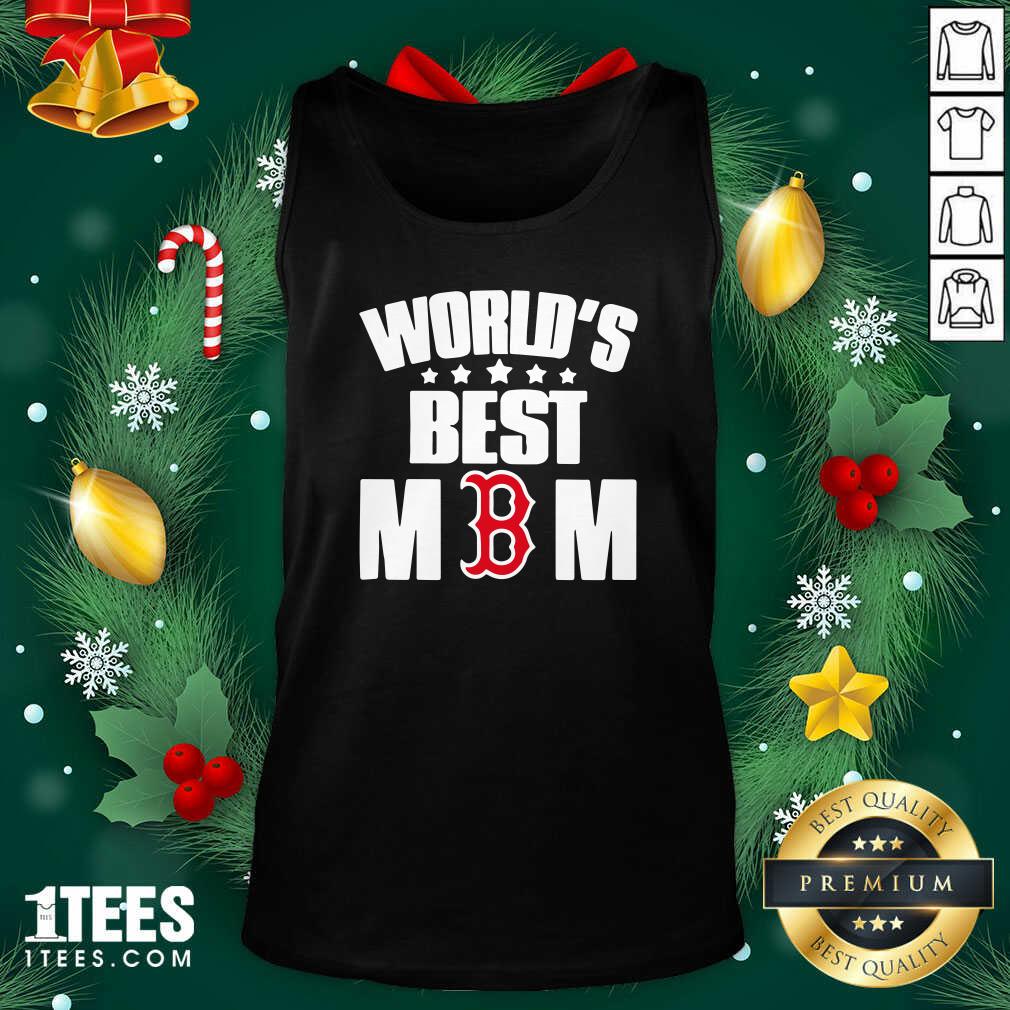 World’s Best Boston Red Sox Mom Tank Top- Design By 1Tees.com