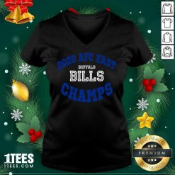 2020 Afc East Buffalo Bills Champs V-neck- Design By 1Tees.com