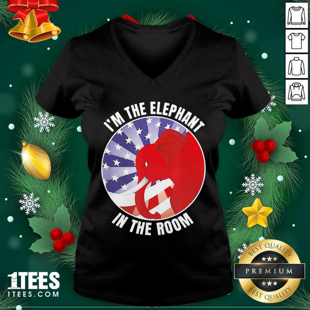 I’m The Elephant In The Room Republican Conservative V-neck- Design By 1tees.com