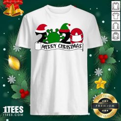 Merry Christmas 2020 Santa Elf Coronavirus Shirt- Design By 1Tees.com
