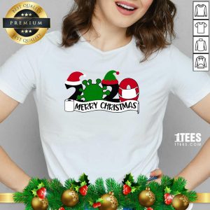 Merry Christmas 2020 V-neck- Design By 1Tees.com