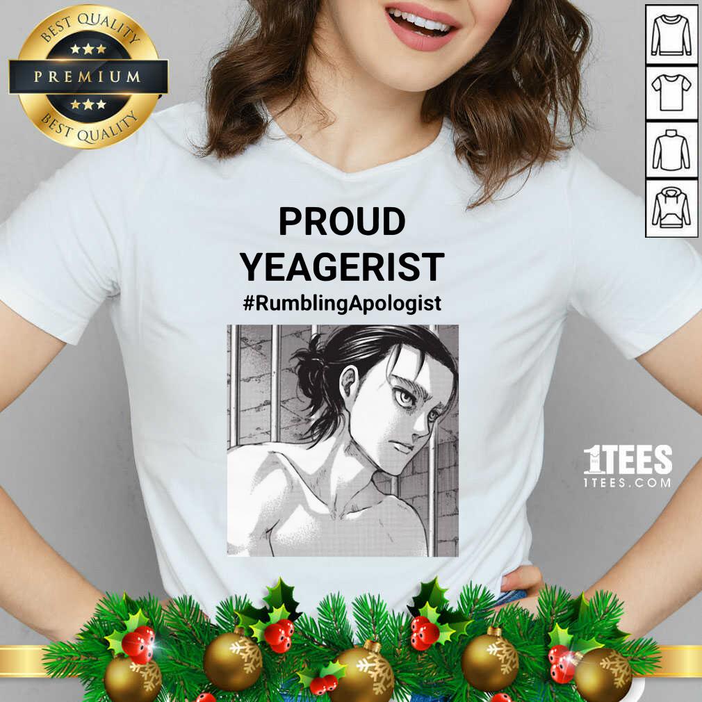 Proud Yeagerist Rumbling Apologist V-neck- Design By 1tees.com