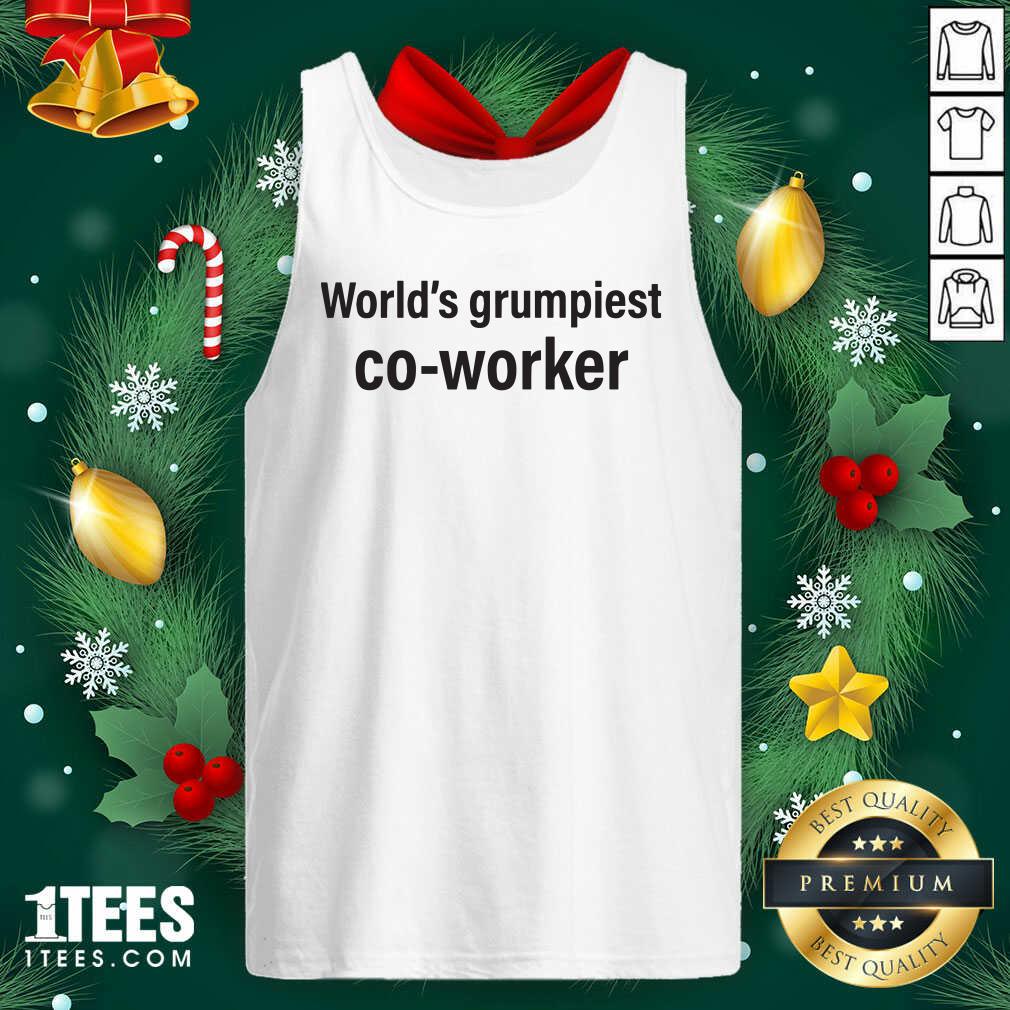 World’s Grumpiest Co Worker Tank Top- Design By 1Tees.com
