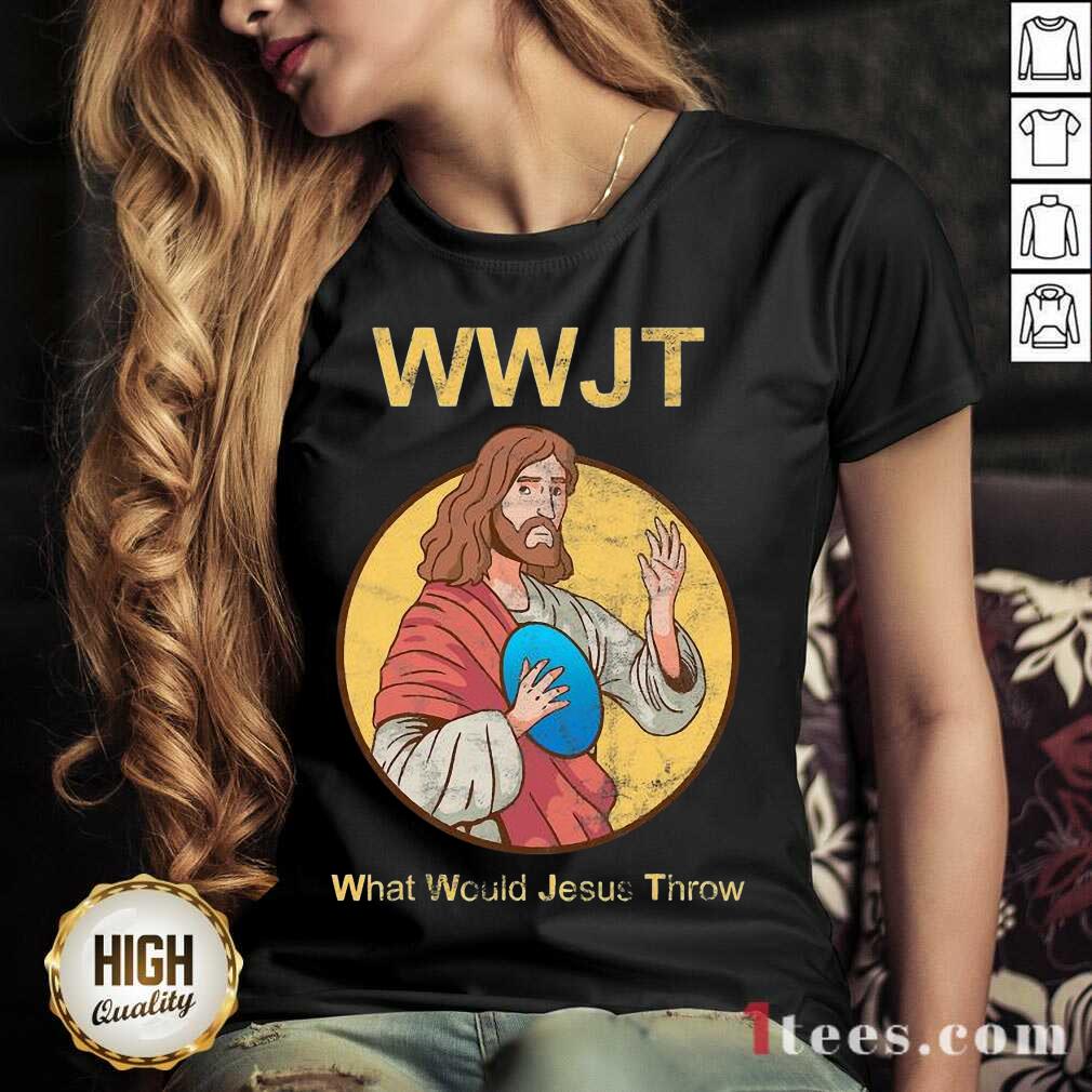 What Would Jesus Throw Wwjt V-neck- Design By 1Tees.com