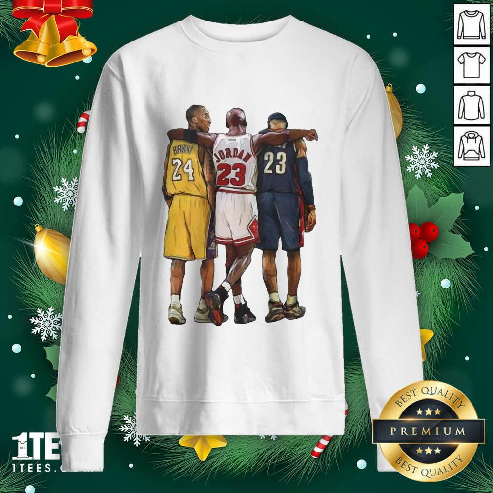 Nba All Stars Kobe Bryant Lebron James Michael Jordan Sweatshirt- Design By 1Tees.com