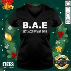 B.A.E Best Accountant Ever V-neck- Design By 1tees.com