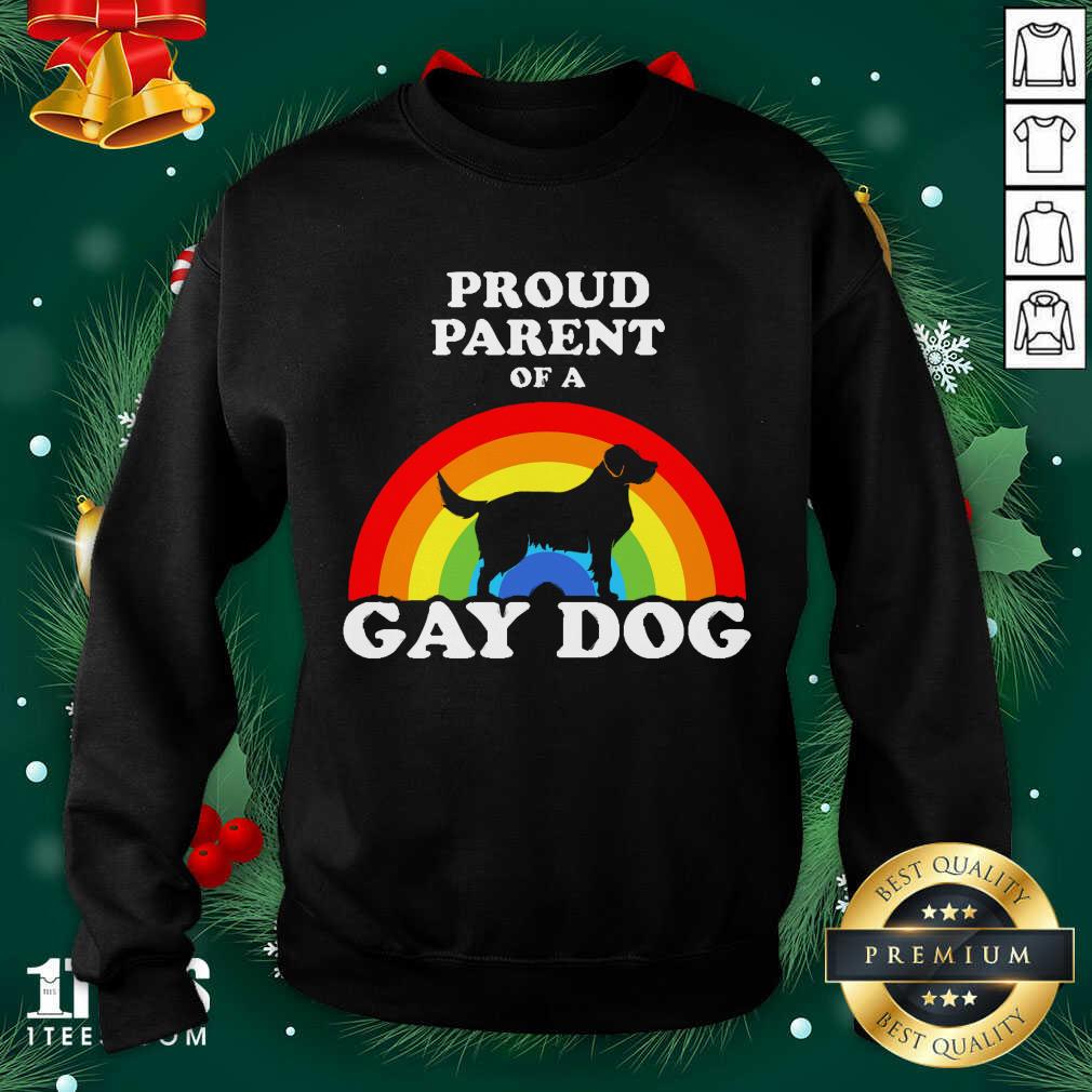 Proud Parent Of A Gay Dog Sweatshirt- Design By 1tees.com