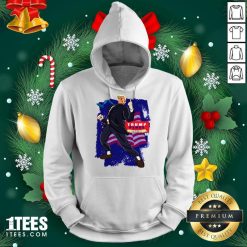 Trump Pence 2020 American Flag Hoodie- Design By 1tees.com