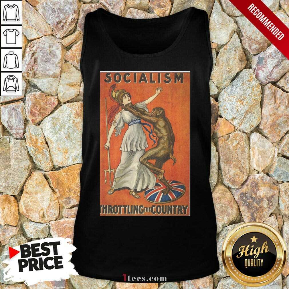 Socialism Throttling The Country Tank Top- Design By 1Tees.com