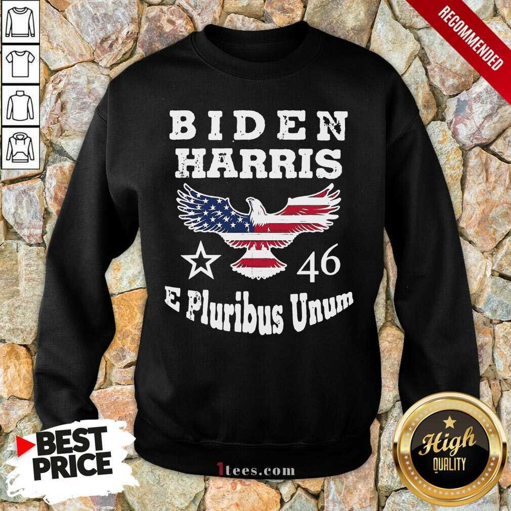 Biden Harris E Pluribus Unum 2021 Inauguration Eagle American Flag Sweatshirt