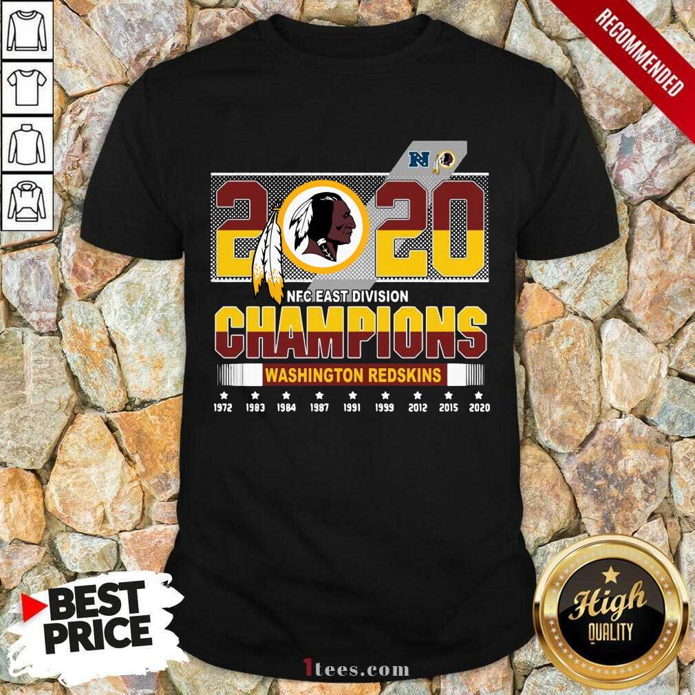 2020 Nfc East Division Champions Washington Redskins 1972 2020 Shirt-Design By 1Tees.com
