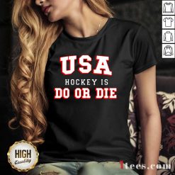 USA Hockey Do Or Die V-neck-Design By 1Tees.com