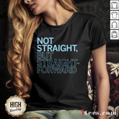 Amused Straight But Straight Forward V-neck